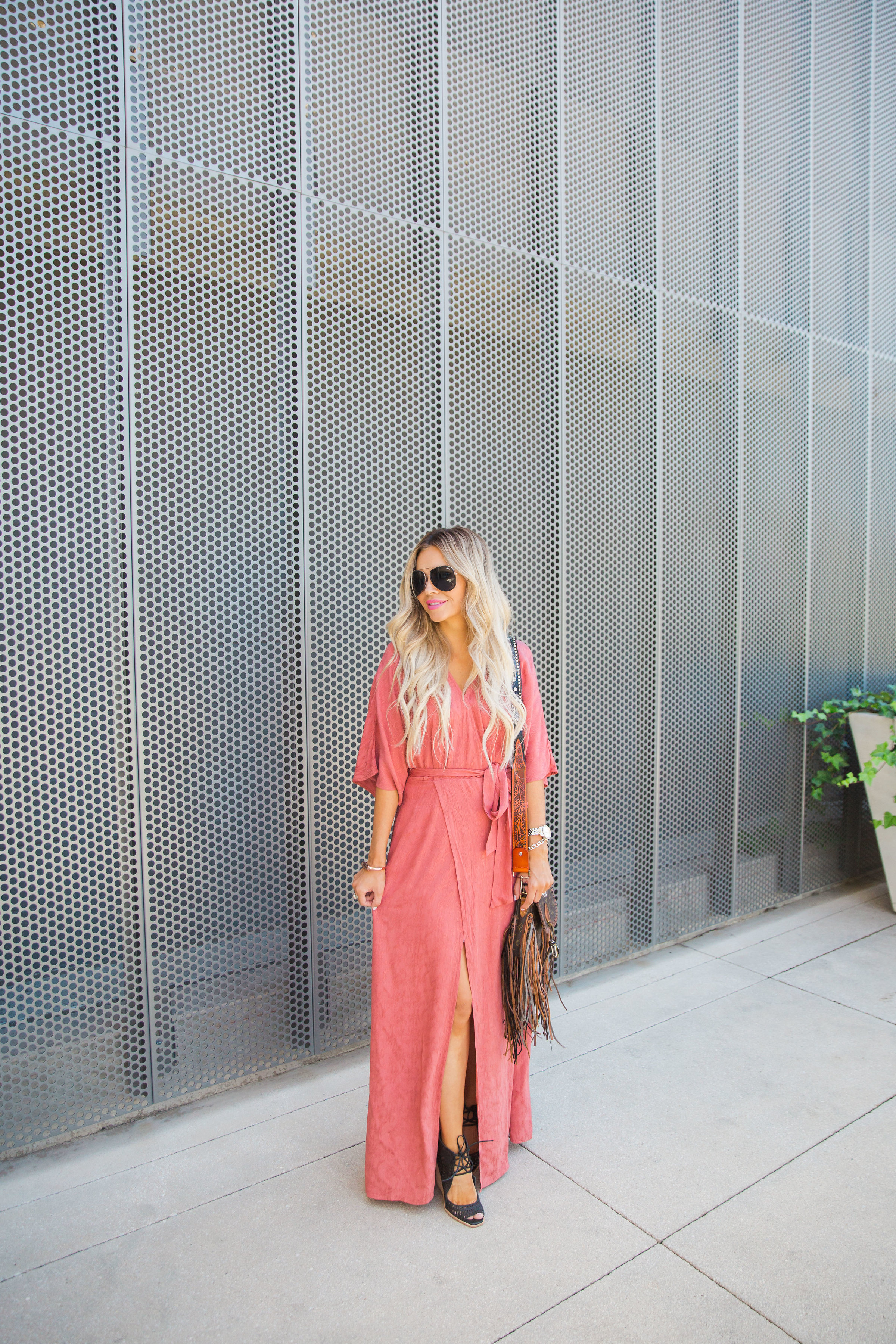 Dusty rose outlet maxi