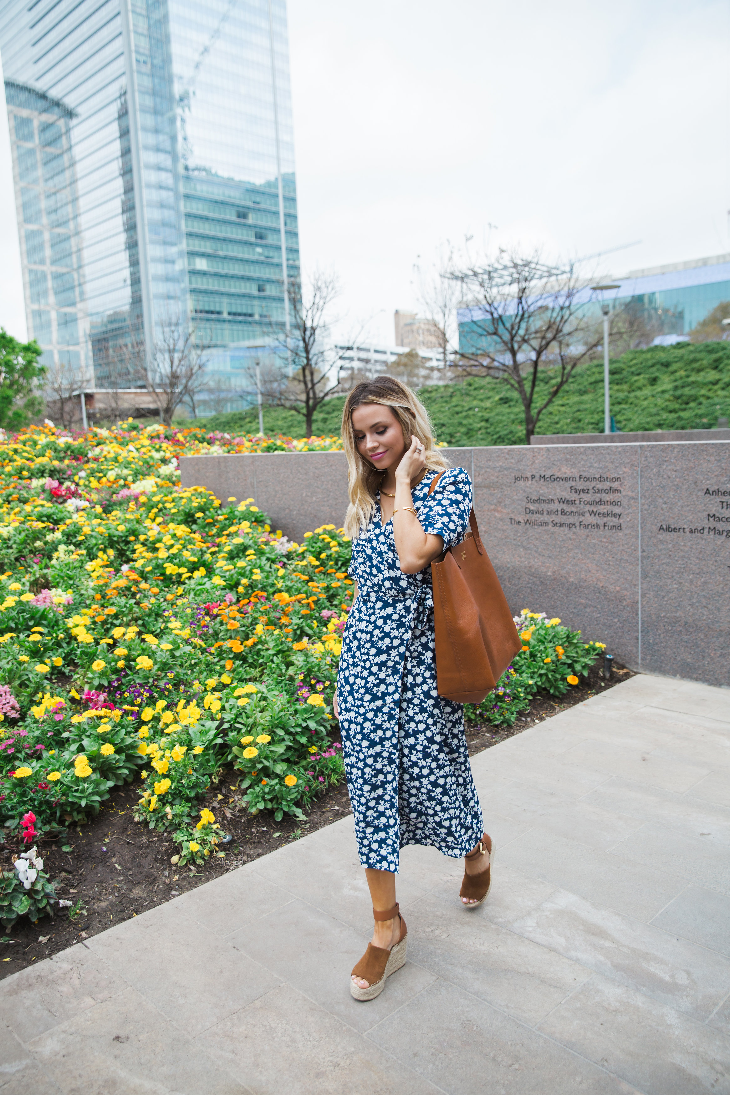 Floral Wrap Dress