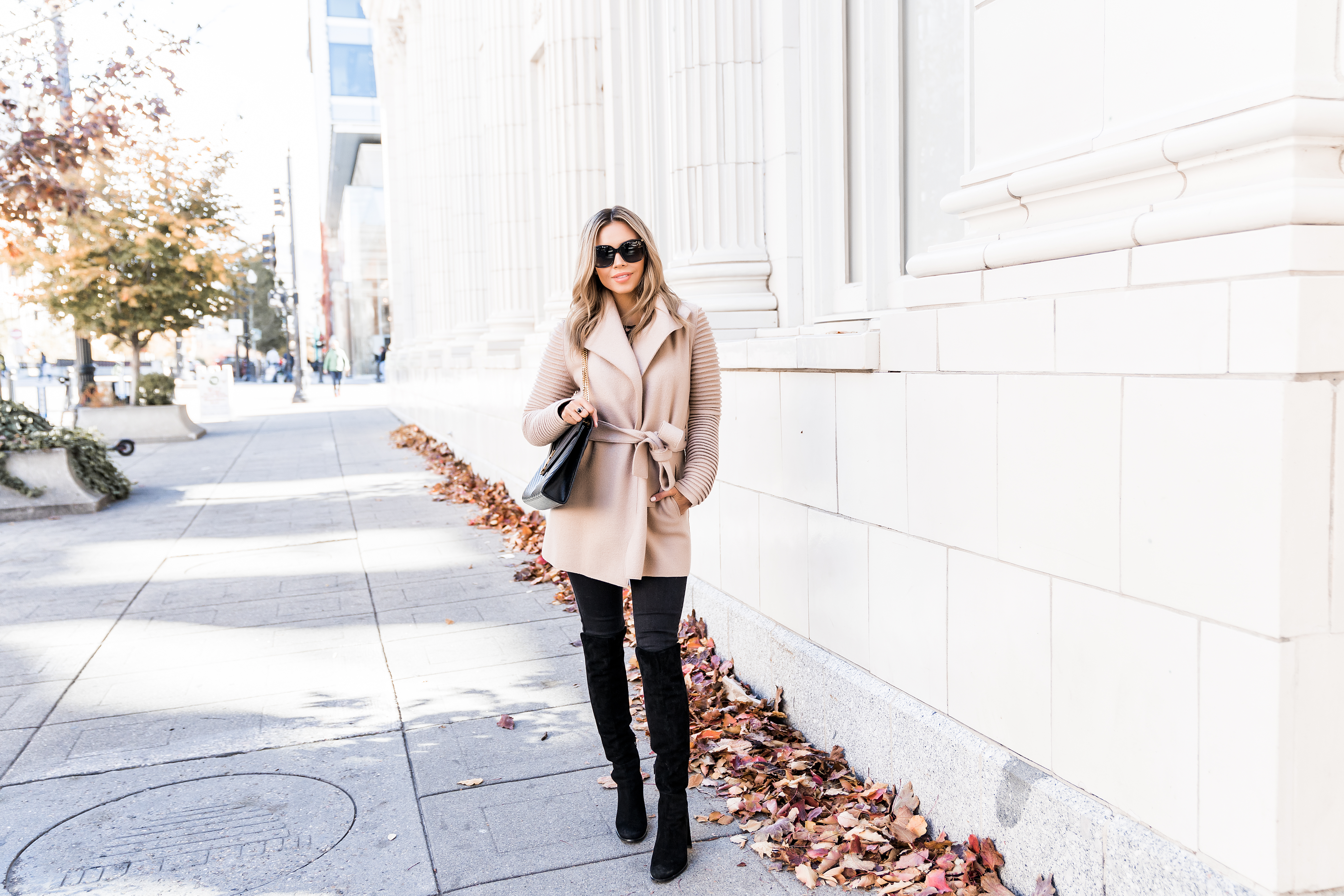 sentaler ribbed wrap coat